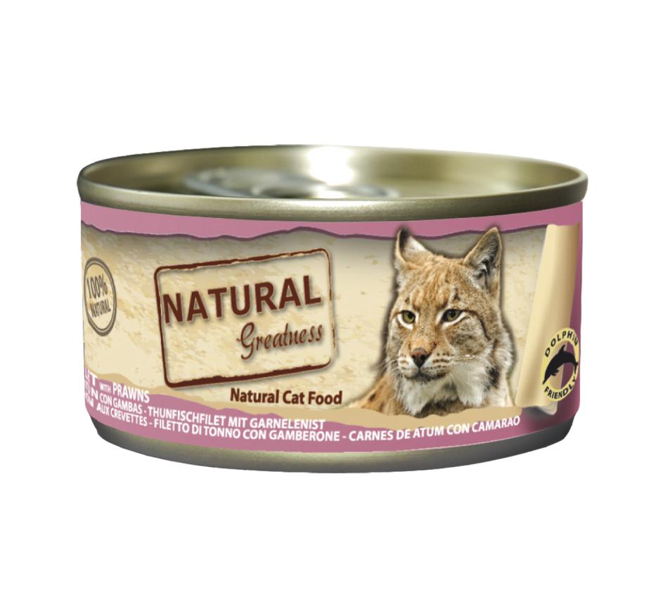 Natural Greatness Gato - Filete de Atum e Camarão