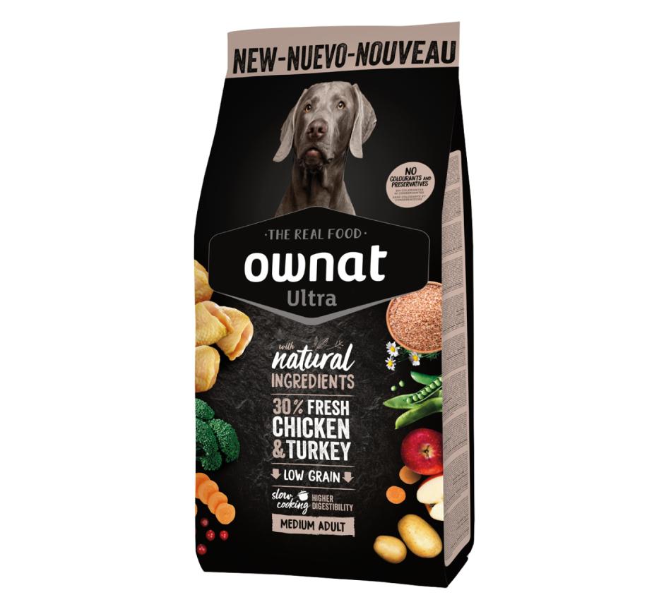 Ownat Ultra Cão Medium Adulto Frango e Peru 