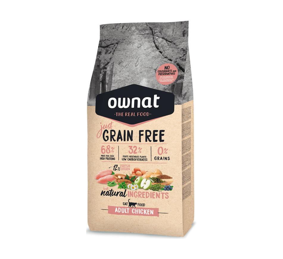 Ownat Just Grain Free Gato Adulto - Frango