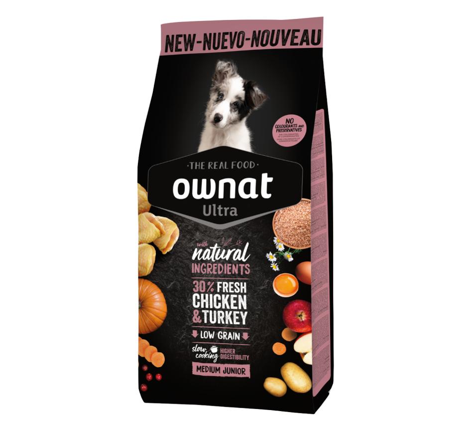 Ownat Ultra Cão Medium Junior Frango e Peru