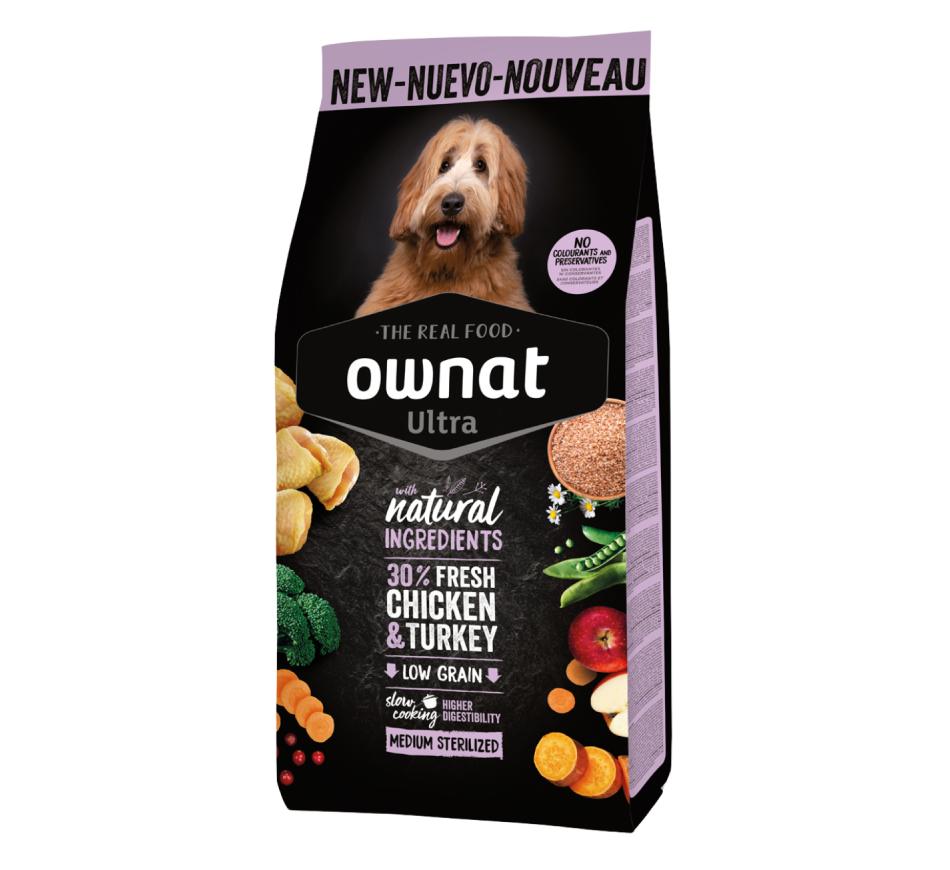 Ownat Ultra Cão Medium Esterilizado Frango e Perú