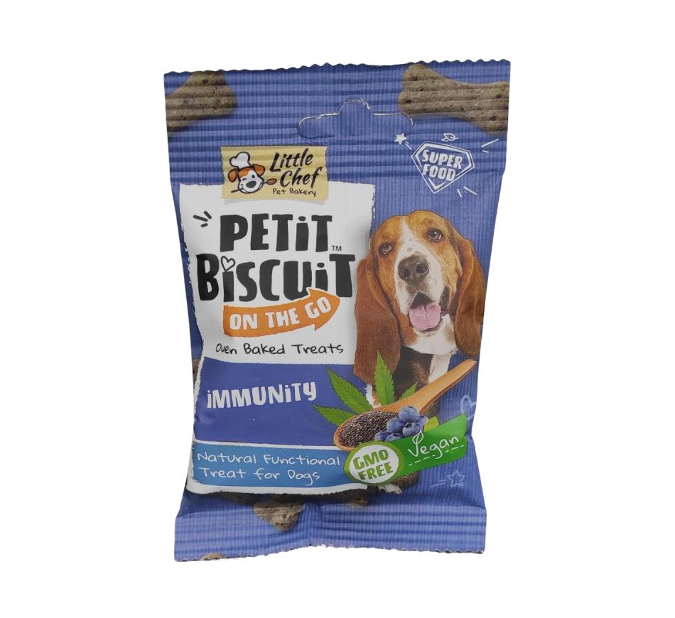 Petit Biscuit On the Go Whole Immunity Vegan Treat Cão