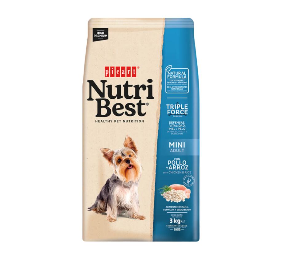 Picart Nutribest Premium Cão Adulto Mini - Frango e Arroz