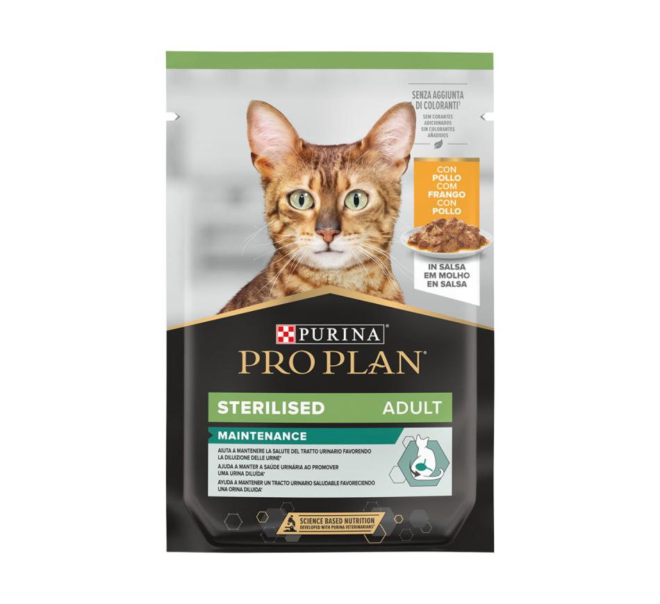 Pro Plan Gato Nutrisavour Sterilised Frango Pedaços em Molho