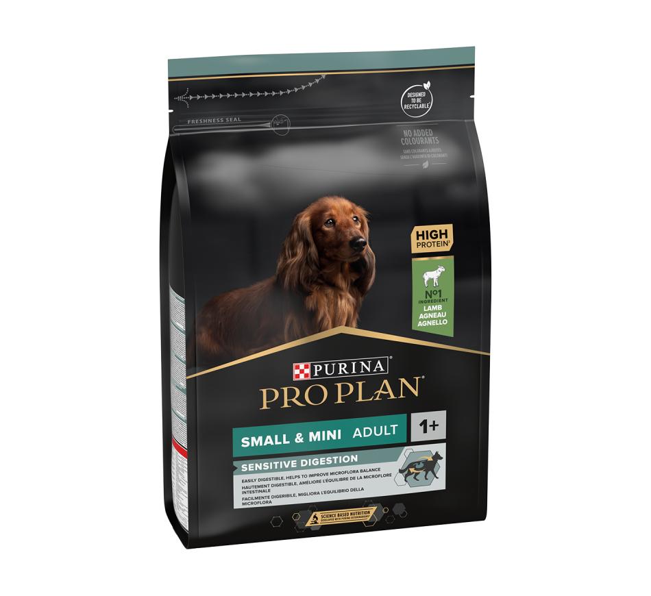 Pro Plan Cão Sensitive Digestion Small e Mini Adult Borrego