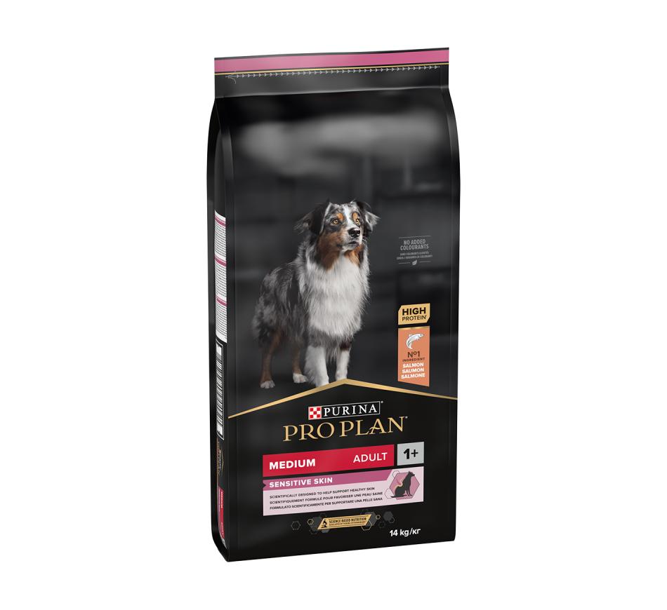 Pro Plan Cão Sensitive Skin Medium Adult Salmão