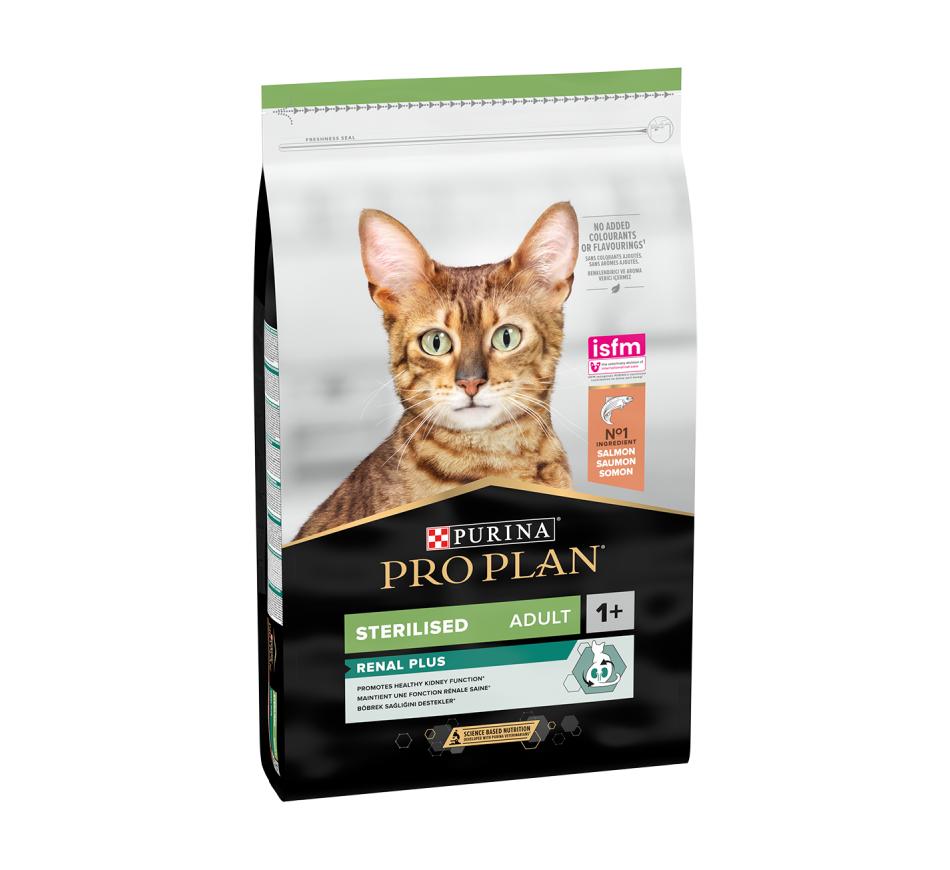 Pro Plan Gato Renal Plus Sterilised Adult Salmão