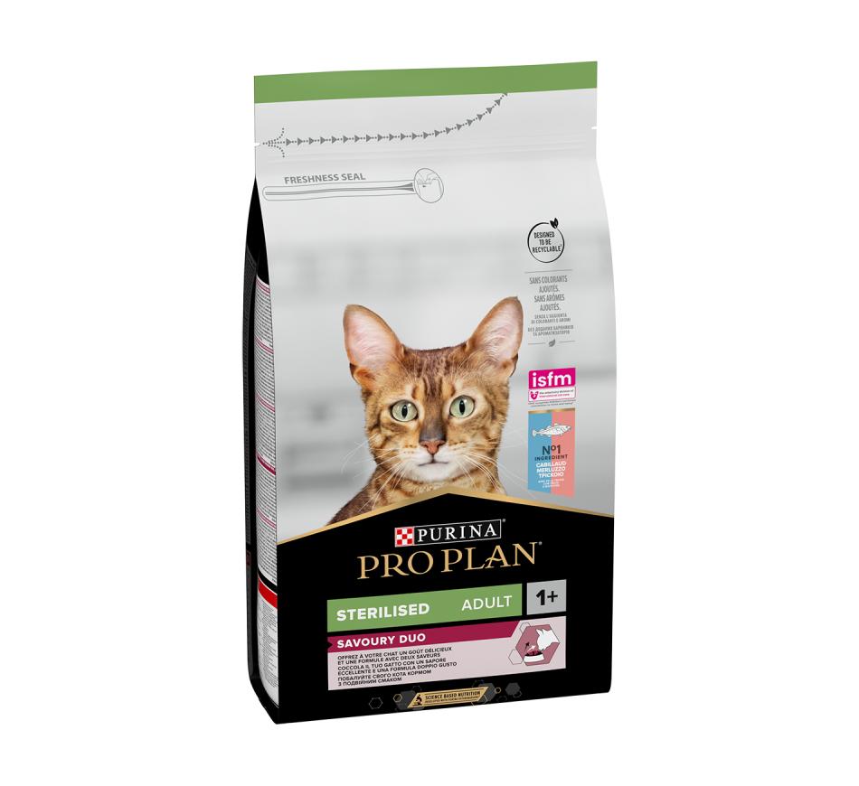 Pro Plan Gato Savoury Duo Sterilised Adult Bacalhau e Truta