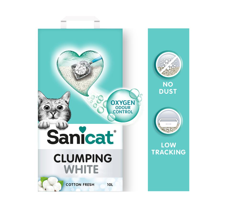 Sanicat Clumping White Cotton Fresh