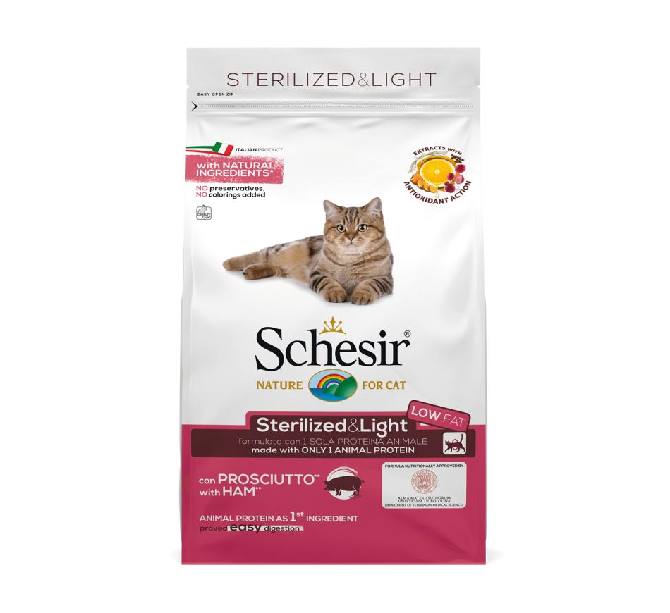 Schesir Gato Adulto Esterilizado & Light Presunto