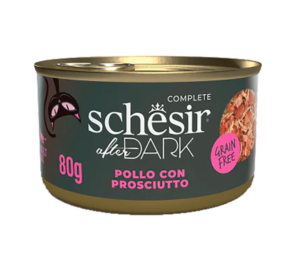 Schesir Gato After Dark Filetes de Frango com Presunto em caldo