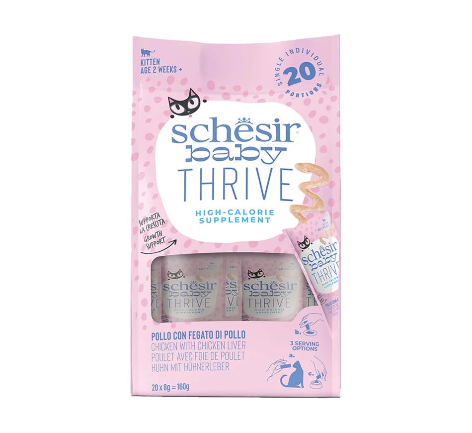 Schesir Gato Baby Thrive Frango com Fígado de Frango em creme