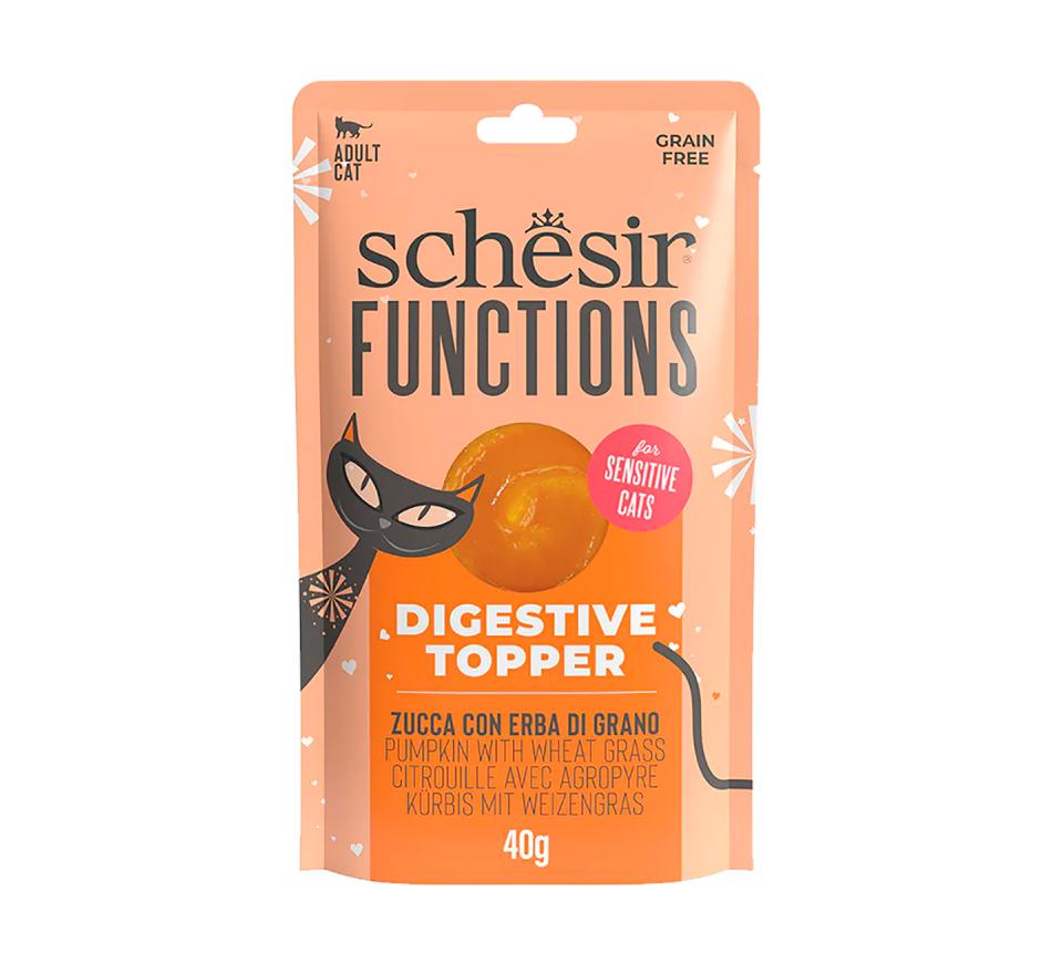 Schesir Gato Digestive Topper Abóbora e Erva de Trigo