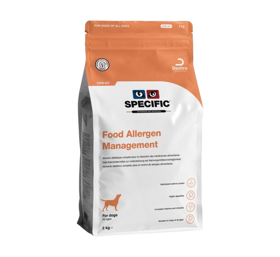 Specific Dog CDD-HY Food Allergen Management 