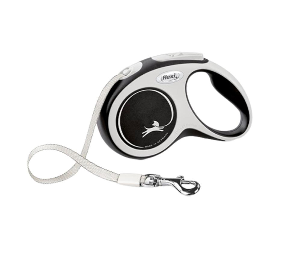 Flexi New Confort Fita Trela Extensível Preta/Branca