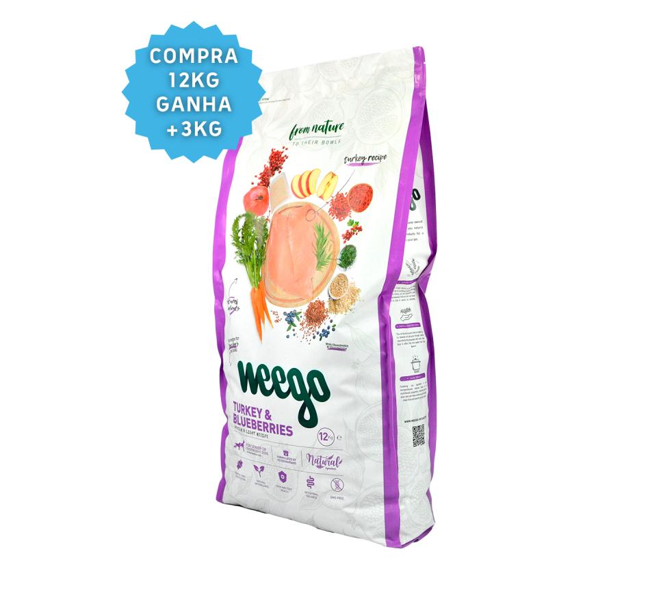 Weego Cão Sénior & Light Recipe Perú e Mirtilos