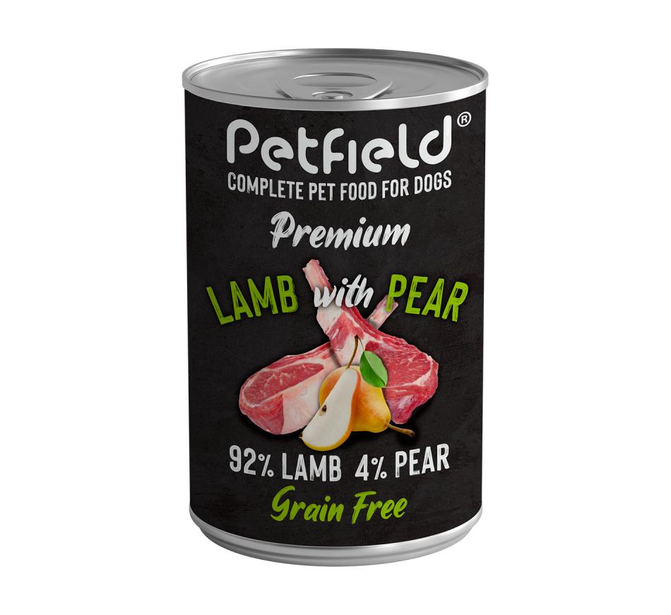 Petfield Premium Wetfood Dog Lamb & Pear