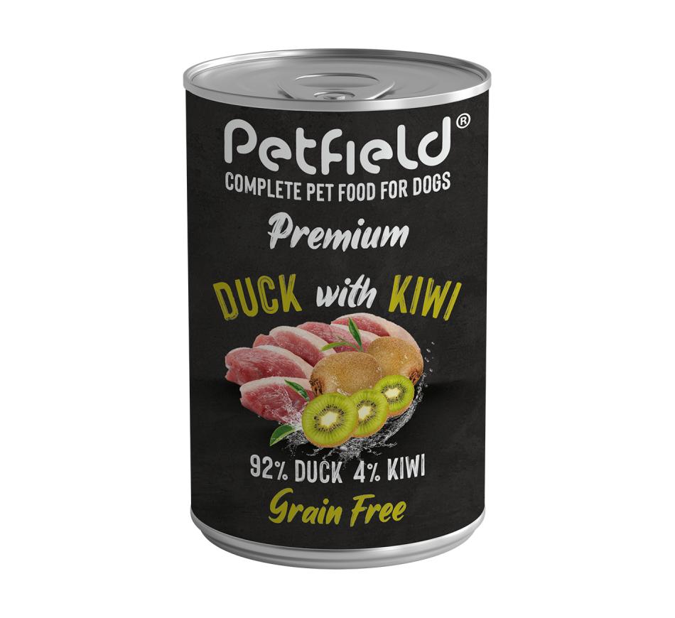 Petfield Premium Wetfood Dog Duck  & Kiwi